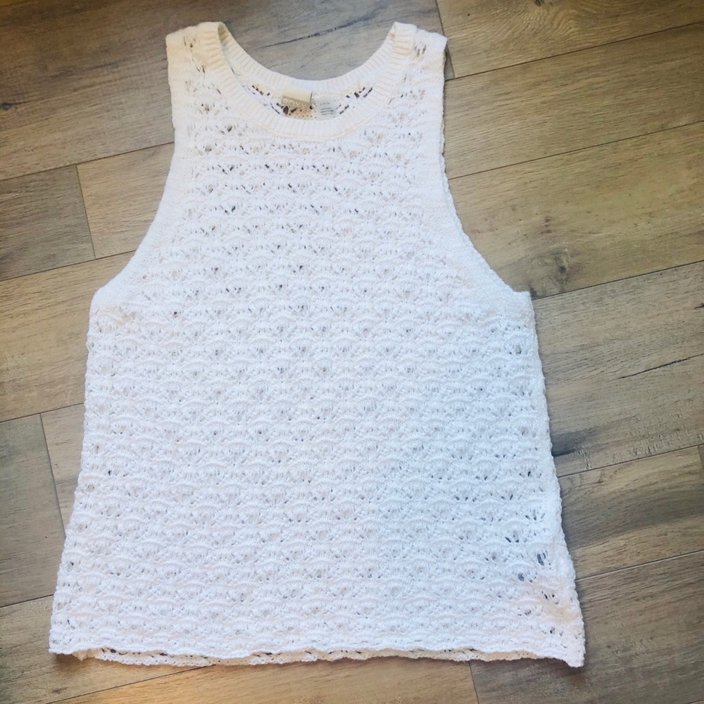 ROXY women small white shirt tank top style